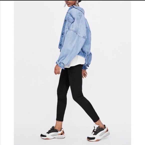 Zara Ankle Zip Flat Front Skinny Pants Leggings - Picture 2 of 9